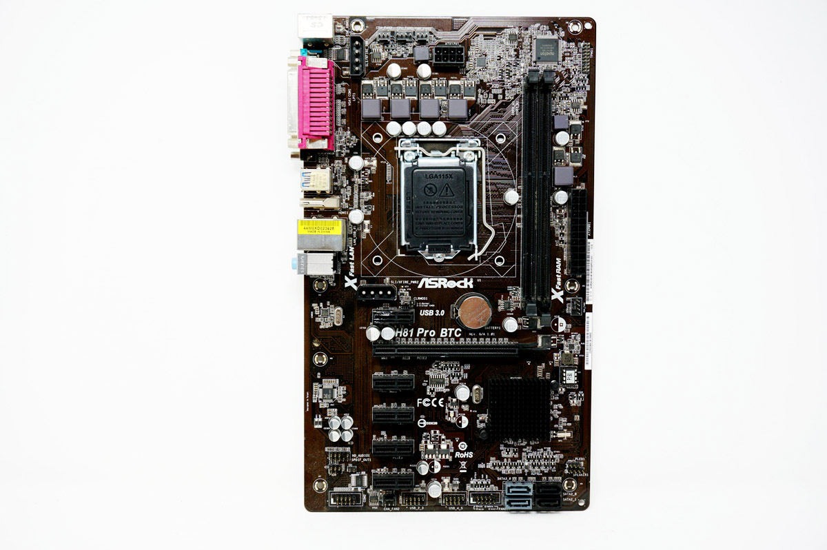 Asrock h81 pro btc подключение