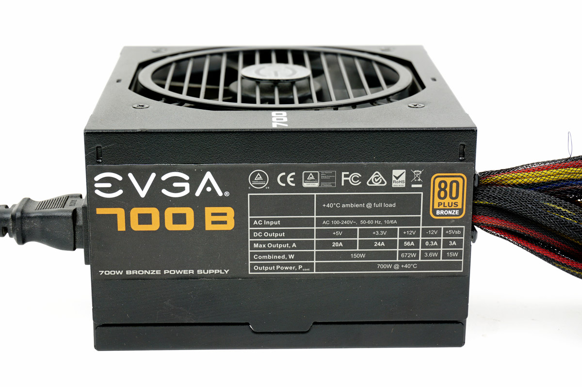 EVGA 700B 700W Power Supply PSU w/All Cables | 1yr Warranty, Fast Ship!