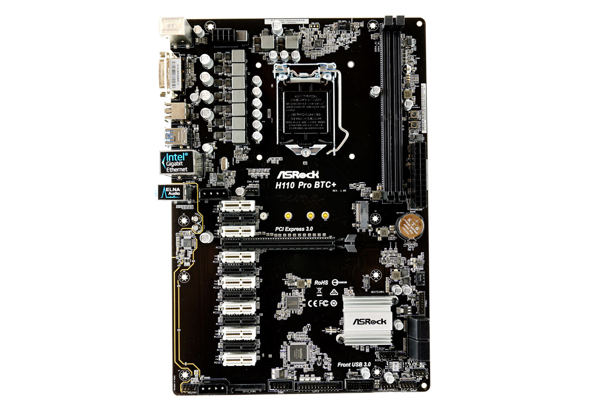 Asrock h110 pro btc подключение питания