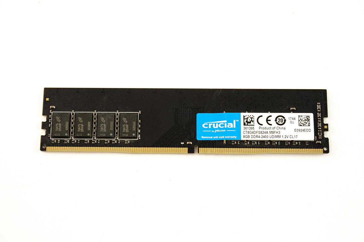 Модуль памяти crucial ct8g4dfs824a ddr4 8гб 2400 dimm ret разгон