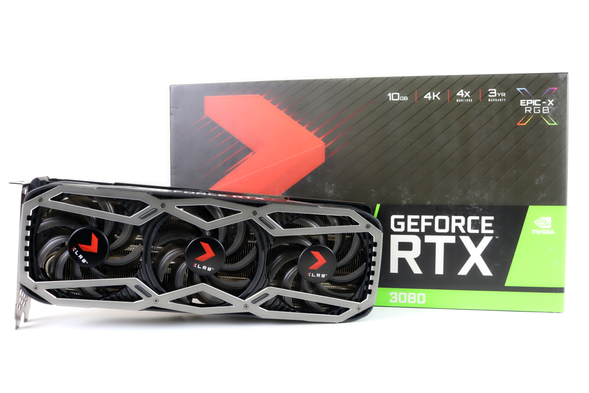 PNY GeForce RTX 3080 10GB XLR8 Revel GPU w/Box | 1yr Warranty, Fast Ship!